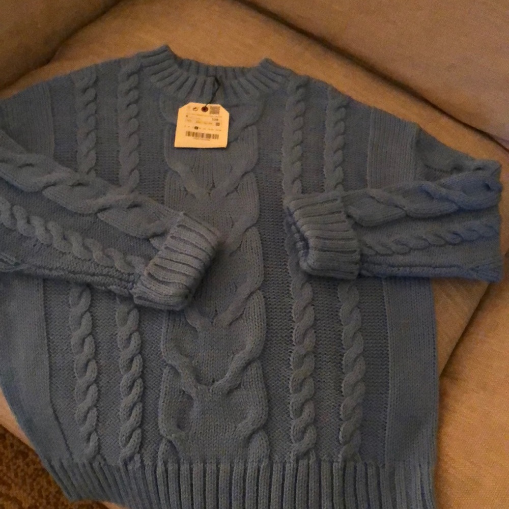 NWT Zara Cable-knit girls size 8